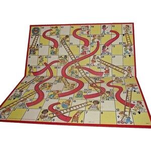 Chutes Ladders Play Board Replacement Game 1979 Wall Decor Made USA Children Vtg